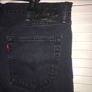 Black Levi 511 distressed jeans 38/32